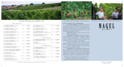aktuelle Weinpreisliste Frühjahr 2015 1 l 3,70 € 1 l 3,80