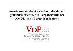 Auswirkungen der Anwendung des derzeit geltenden öffentlichen