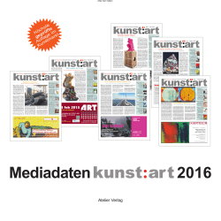 Mediadaten kunstart 2016