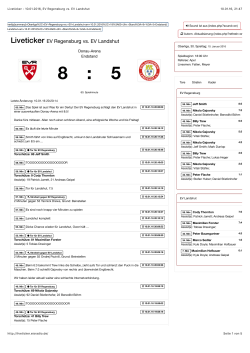 10.01.2016, EV Regensburg vs. EV Landshut