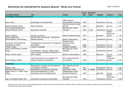 vollständige Liste der zum Verkauf stehenden Werke
