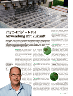 Zeitschrift Gartenbauprofi 02/2016 Phyto-Drip