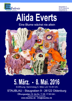 Uitnodiging flyer Alida Everts