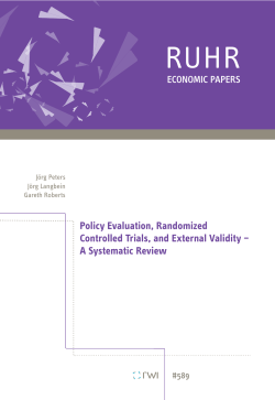 Policy Evaluation, Randomized Controlled Trials, and