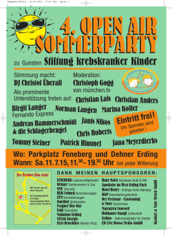 11.07.2015 Open Air Schlagerparty