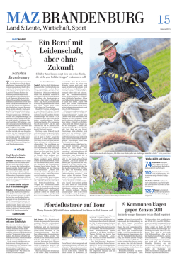 Ein Beruf mit Leidenschaft, aber ohne Zukunft