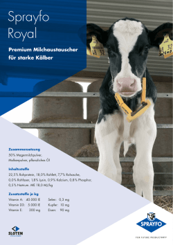 Handzettel Sprayfo Royal