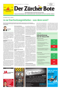 Ja zur Durchsetzungsinitiative &ndash; was denn sonst?