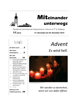 19.00 - auf der Homepage der Pfarrei Kümmersbruck