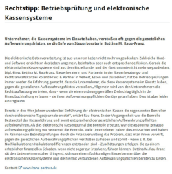 Betriebsprüfung und elektronische