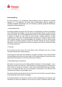 Datenschutz - Haspa E