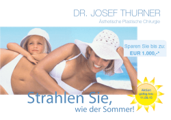 Strahlen Sie - Dr. Thurner
