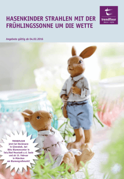Hasenkinder straHlen mit der Fr&uuml;Hlingssonne um die wette