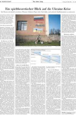 Ein spieltheoretischer Blick auf die Ukraine-Krise - VWL