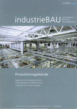 iindustrieBAU 2/2010: Energiesparressource Tageslicht