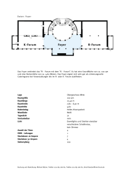 Foyer R-Forum K-Forum - NRW
