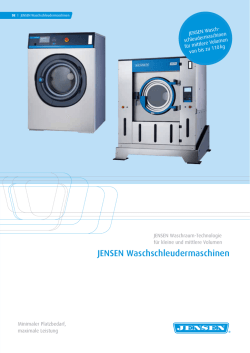 Jensen Washer Extracors DE