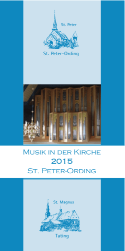 Musik in der Kirche 2015 St. Peter-Ording