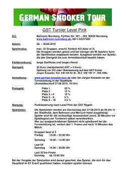 GST Turnier Level Pink - VSF