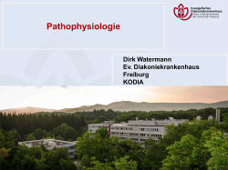 Pathophysiologie - Evangelisches Diakoniekrankenhaus Freiburg