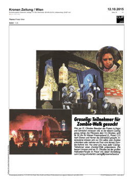 Gruselig: Teilnehmer f&uuml;r Zombie