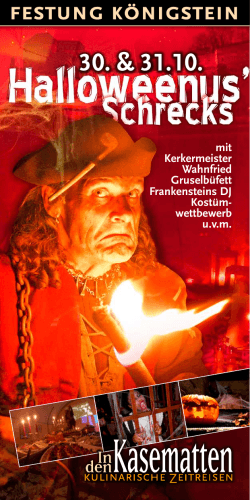 Halloween-2015 - Restauration Festung Königstein