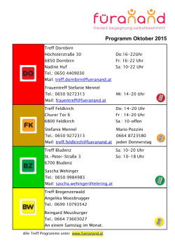 Programm Oktober 2015