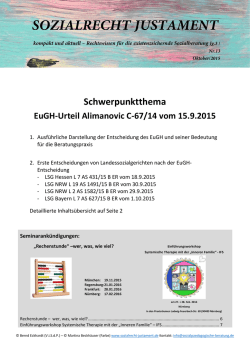 Sozialrecht justament 5-2015