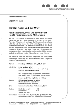 Harald, Peter und der Wolf - Jugendnetz