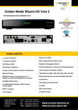 Golden Media Wizard HD Vote 2