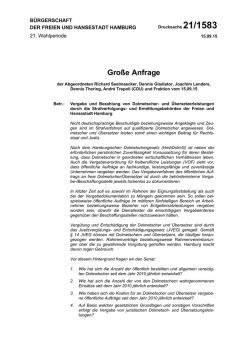 Gro&szlig;e Anfrage