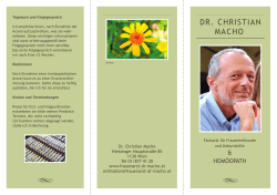 Information - Frauenarzt Dr. Christian Macho
