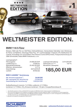 1er weltmeister.indd - Schubert Motors GmbH