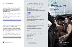FRA Premium Services | Fraport AG