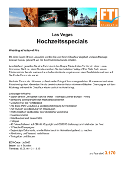 Hochzeitsspecials