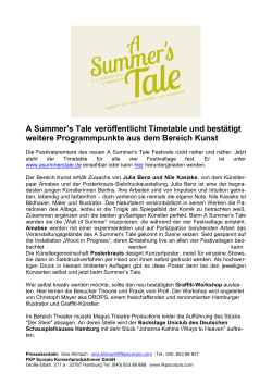 A Summer`s Tale veröffentlicht Timetable und