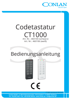 CT1000 Manual
