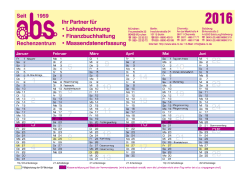Kalender 2016