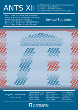 Invited Speakers