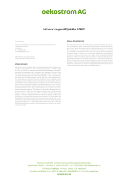 Information gemäß § 4 Abs 1 FAGG