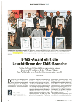 E²MS-Award ehrt die Leuchttürme der EMS-Branche