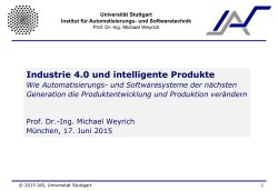 Industrie 4.0 und intelligente Produkte - ias.uni