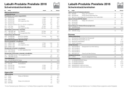 Labulit-Produkte Preisliste 2016 Labulit