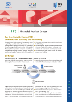 Ihr Nutzen Der Neue-Produkte-Prozess (NPP) &ndash; Dokumentation