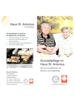 Haus St. Antonius - Caritasverband Paderborn