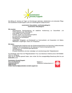 Die Stiftung St. Antonius ist Tr&auml;ger von Einrichtungen station&auml;rer