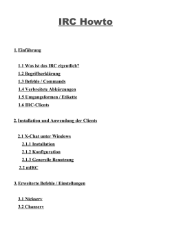 IRC CHAT HowTo - NTV