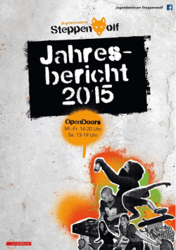 Jahresbericht 2015
