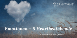 Emotionen – 5 Heartbeatabende