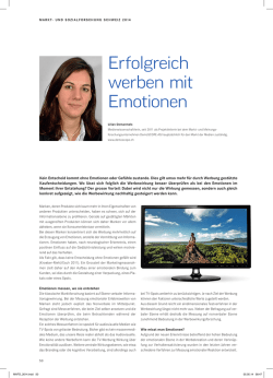 Erfolgreich werben mit Emotionen